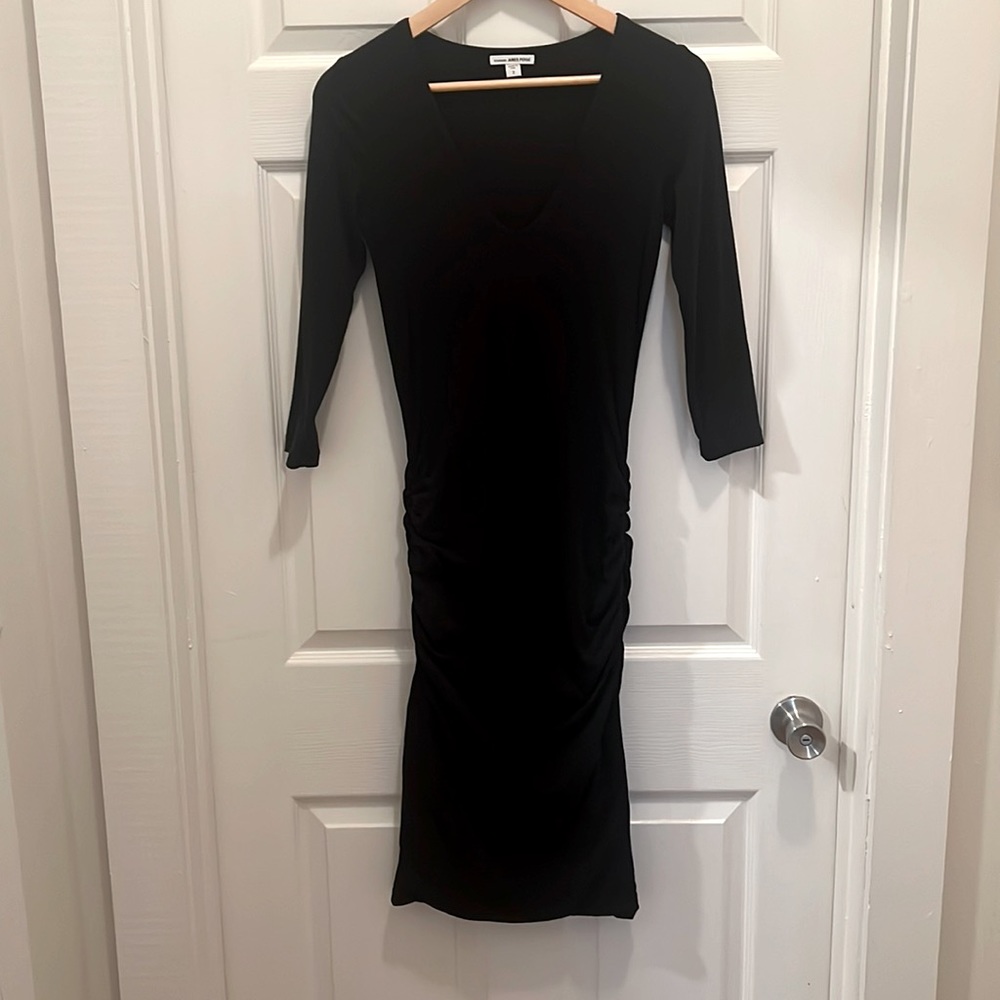 James Perse Standard Black Midi Dress-Size 2
